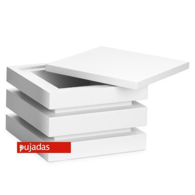 M.Pujadas, S.A. Подставка CUBIC 904.661 (куб, деревянная, белая)