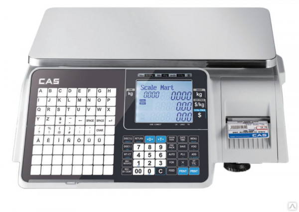 Торговые весы с печатью этикеток Cas CL-3000J-15B в 